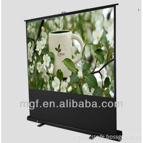 Carryable Pole Floor Projection Screen/ Black or White floor projection screen